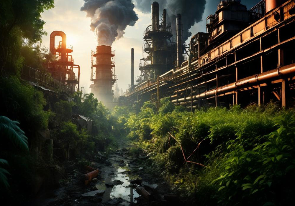 "Comparison of different types of waste in petrochemical industry processes."